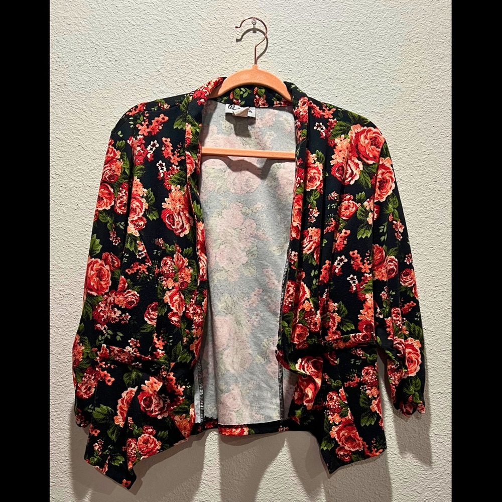 Orange Floral Bazer